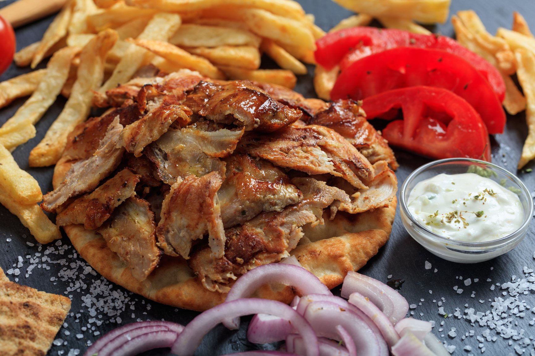 Greek gyros dish